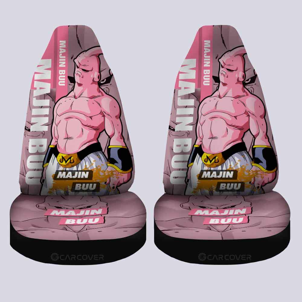 Skinny Majin Buu Car Seat Covers Custom Dragon Ball Anime Car Accessories