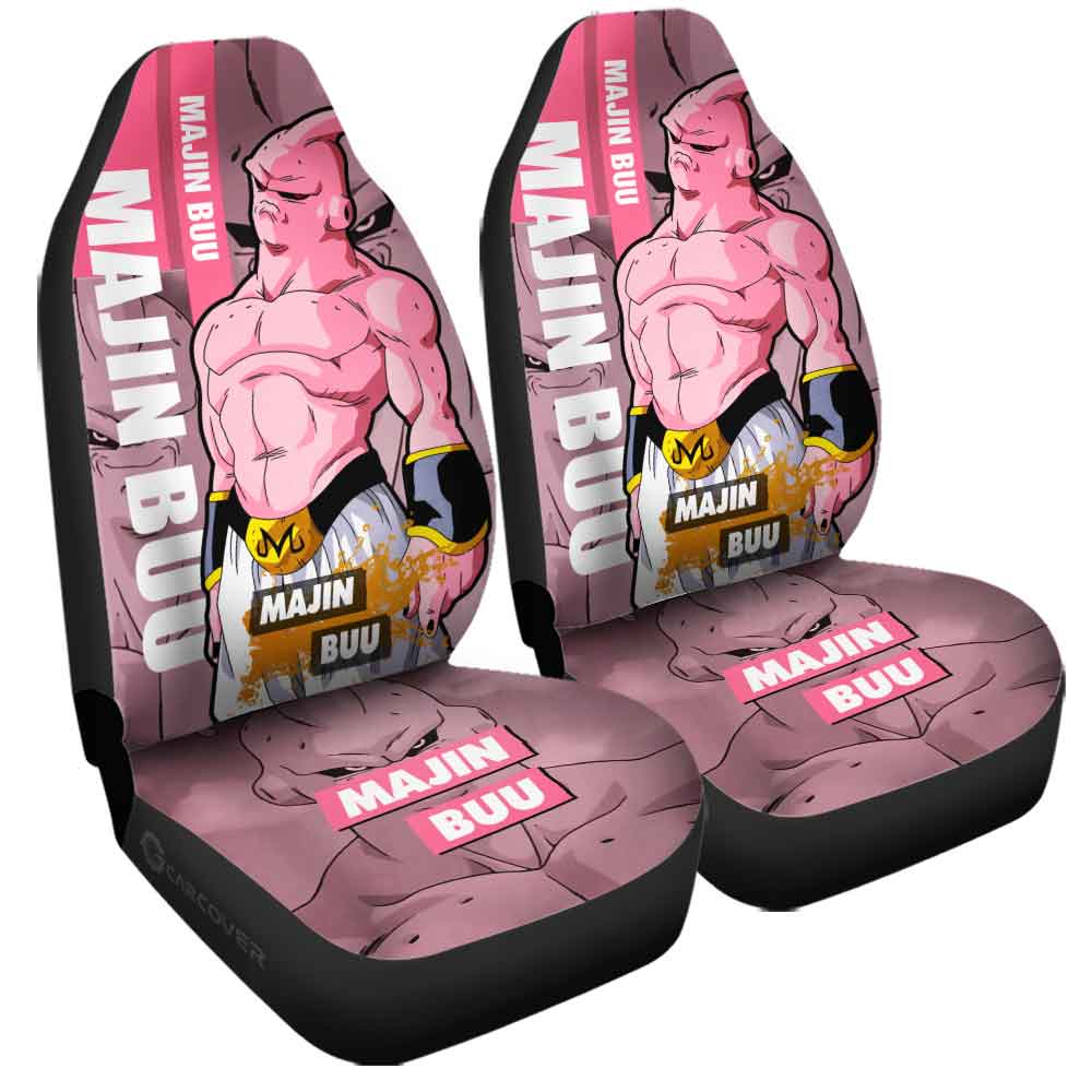 Skinny Majin Buu Car Seat Covers Custom Dragon Ball Anime Car Accessories