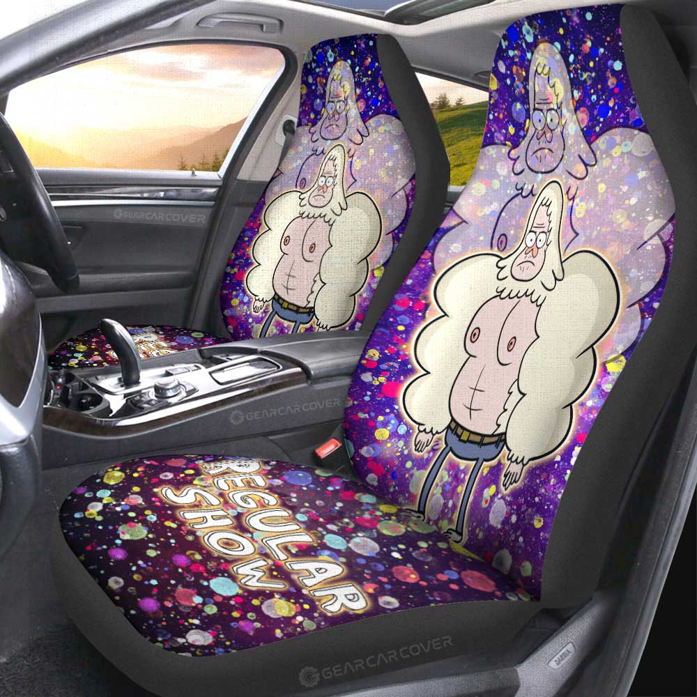 Skips Regular Show Car Seat Covers Custom Cartoon Car Accessories
