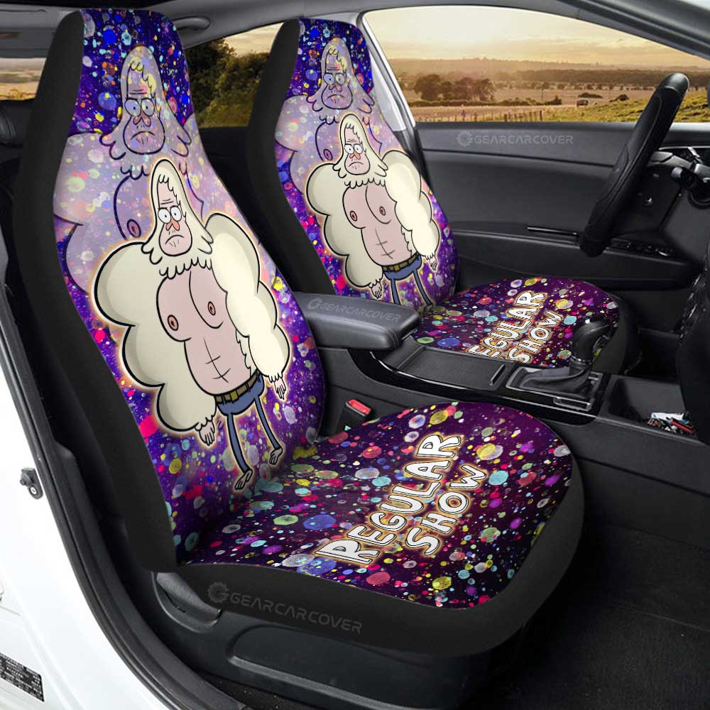 Skips Regular Show Car Seat Covers Custom Cartoon Car Accessories