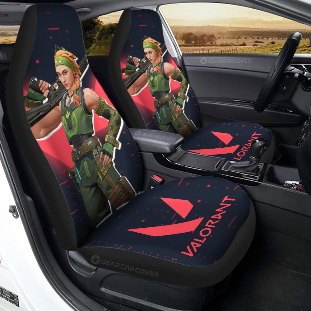 Skye Car Seat Covers Custom Valorant Agent