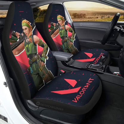 Skye Car Seat Covers Custom Valorant Agent