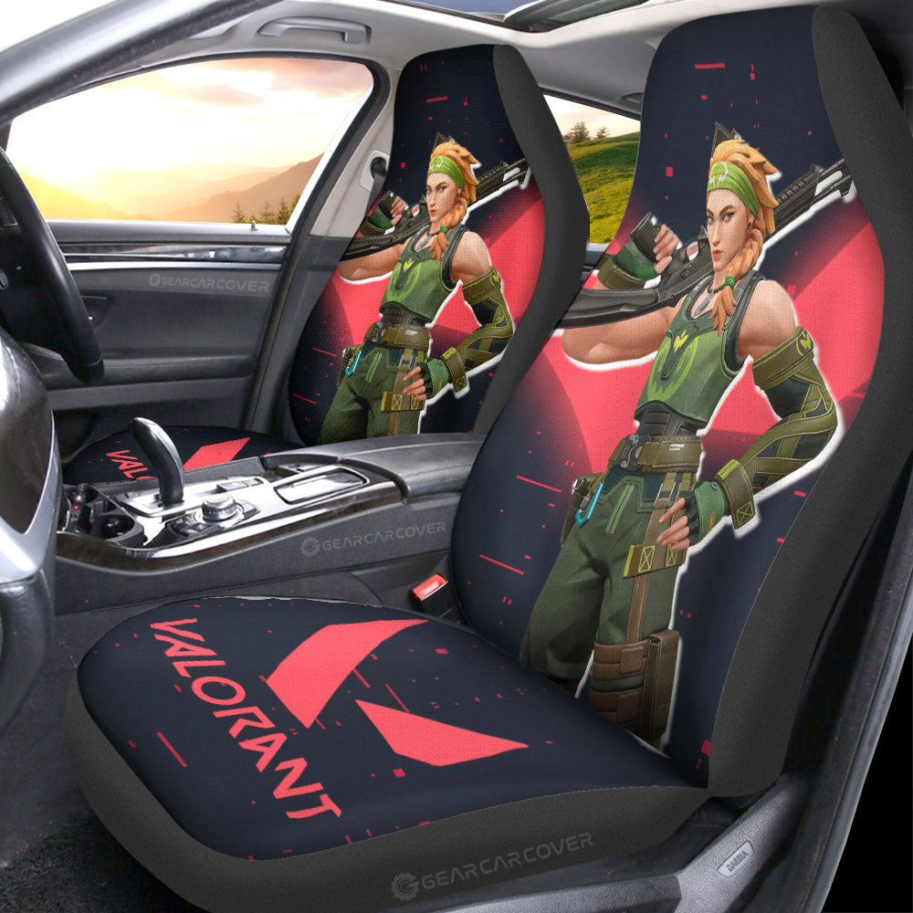 Skye Car Seat Covers Custom Valorant Agent