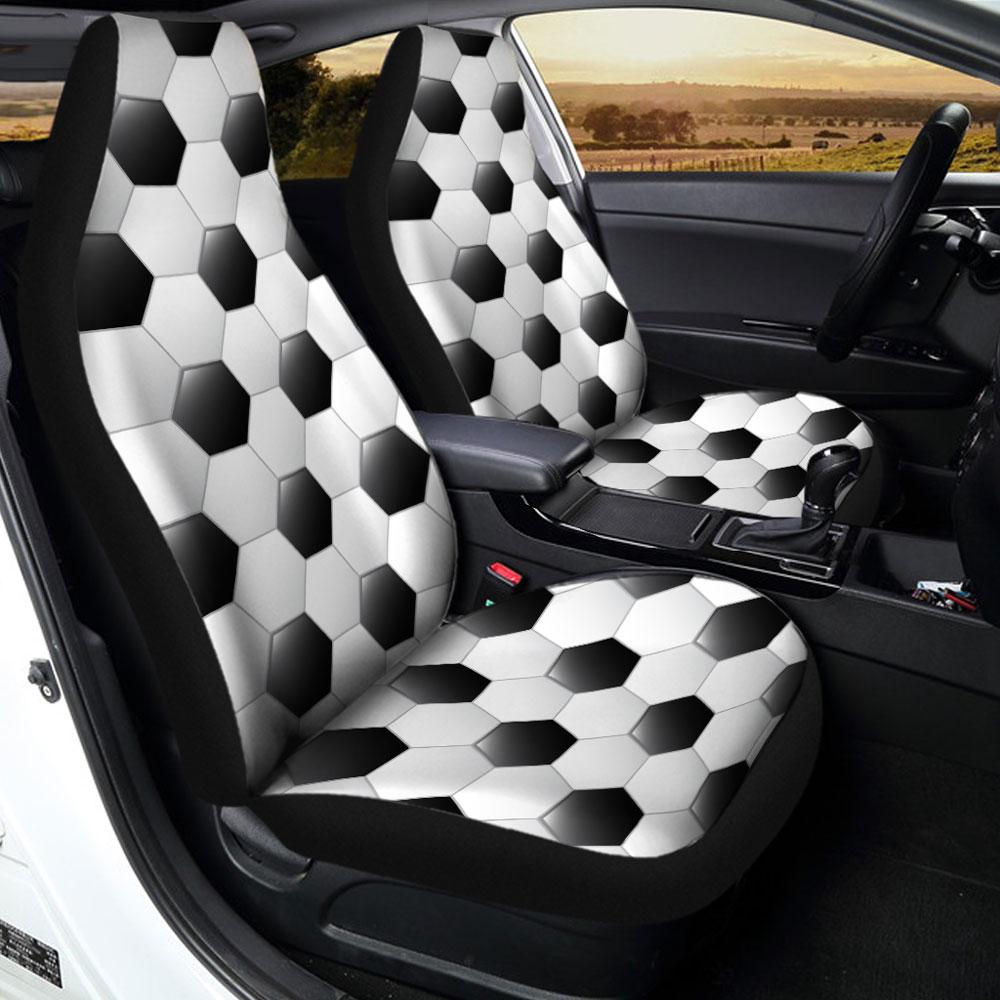 Soccer Pattern Car Seat Covers Set Of 2
