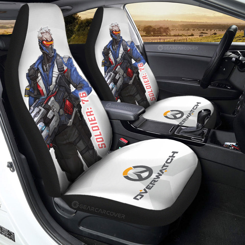 Soldier 76 Car Seat Covers Custom Overwatch