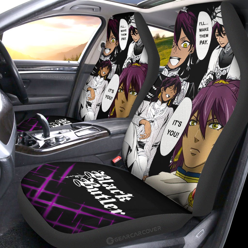 Soma Asman Kadar Car Seat Covers Custom Black Butler Car Accessories
