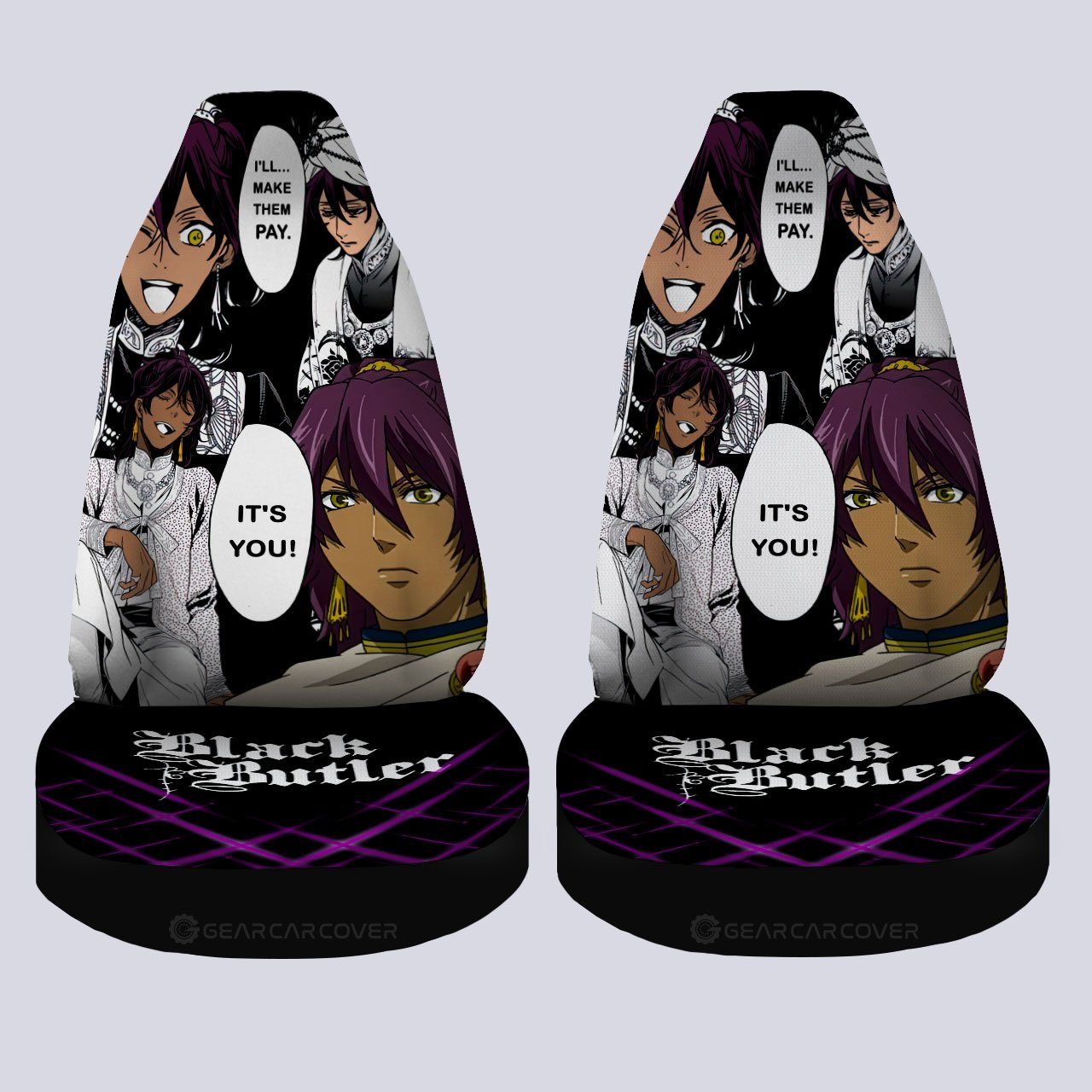 Soma Asman Kadar Car Seat Covers Custom Black Butler Car Accessories