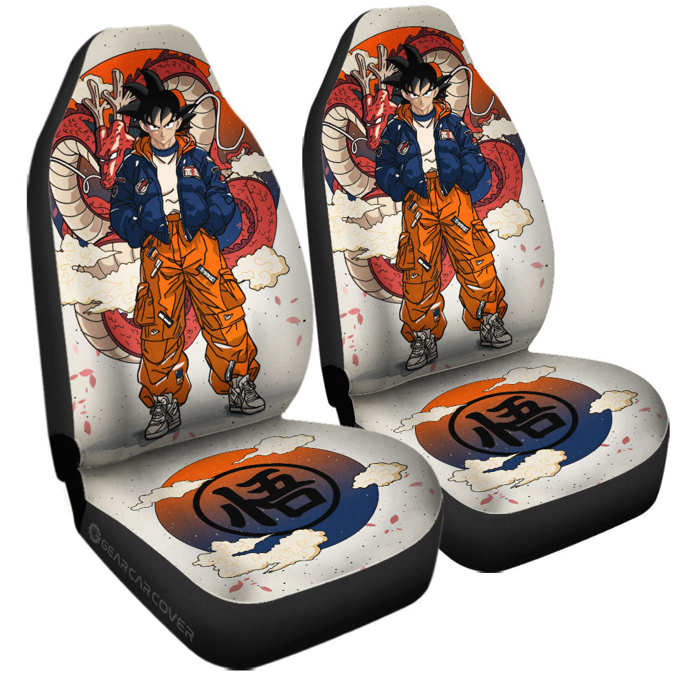 Son Goku Car Seat Covers Anime Collection