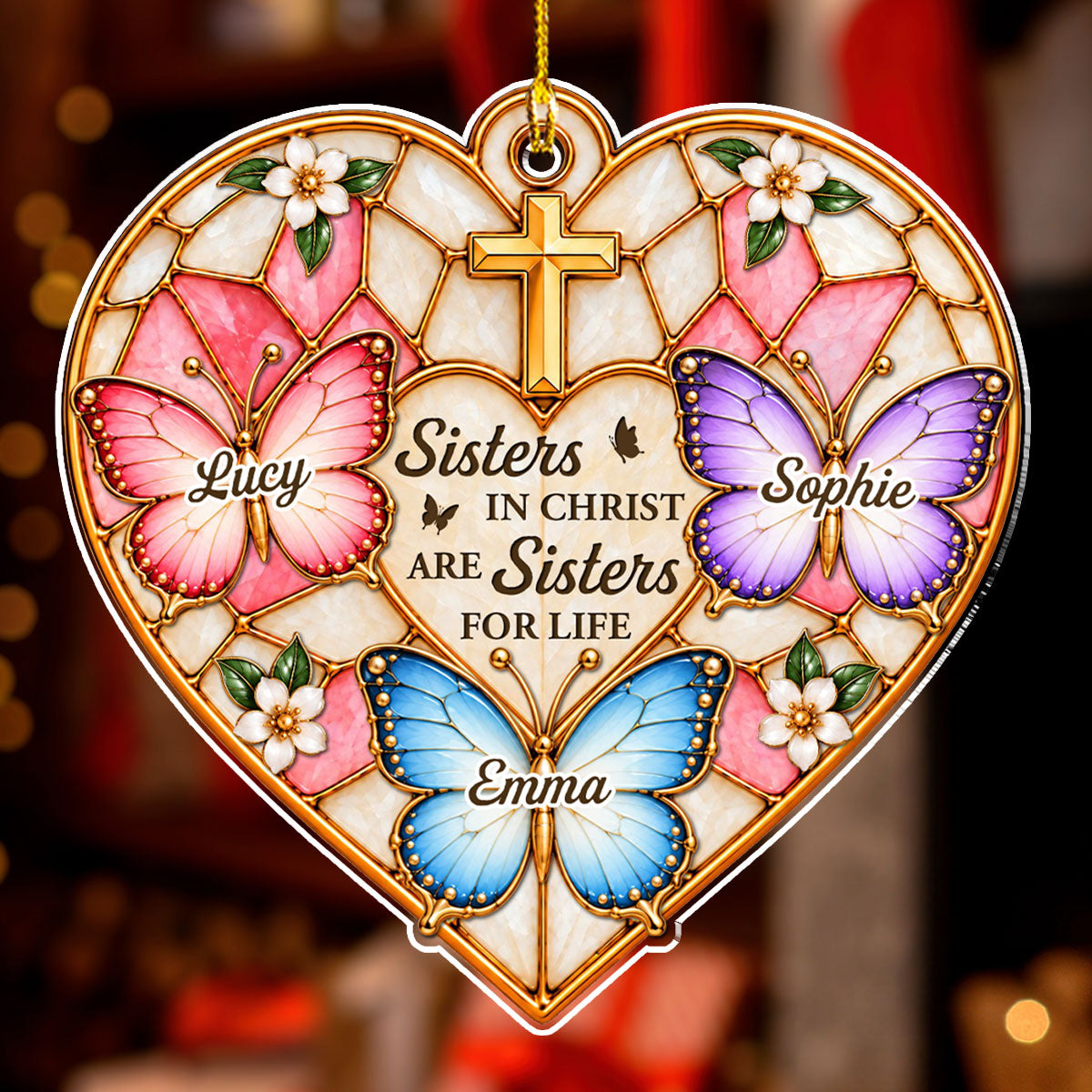 To My Sister - Personalized Acrylic Ornament