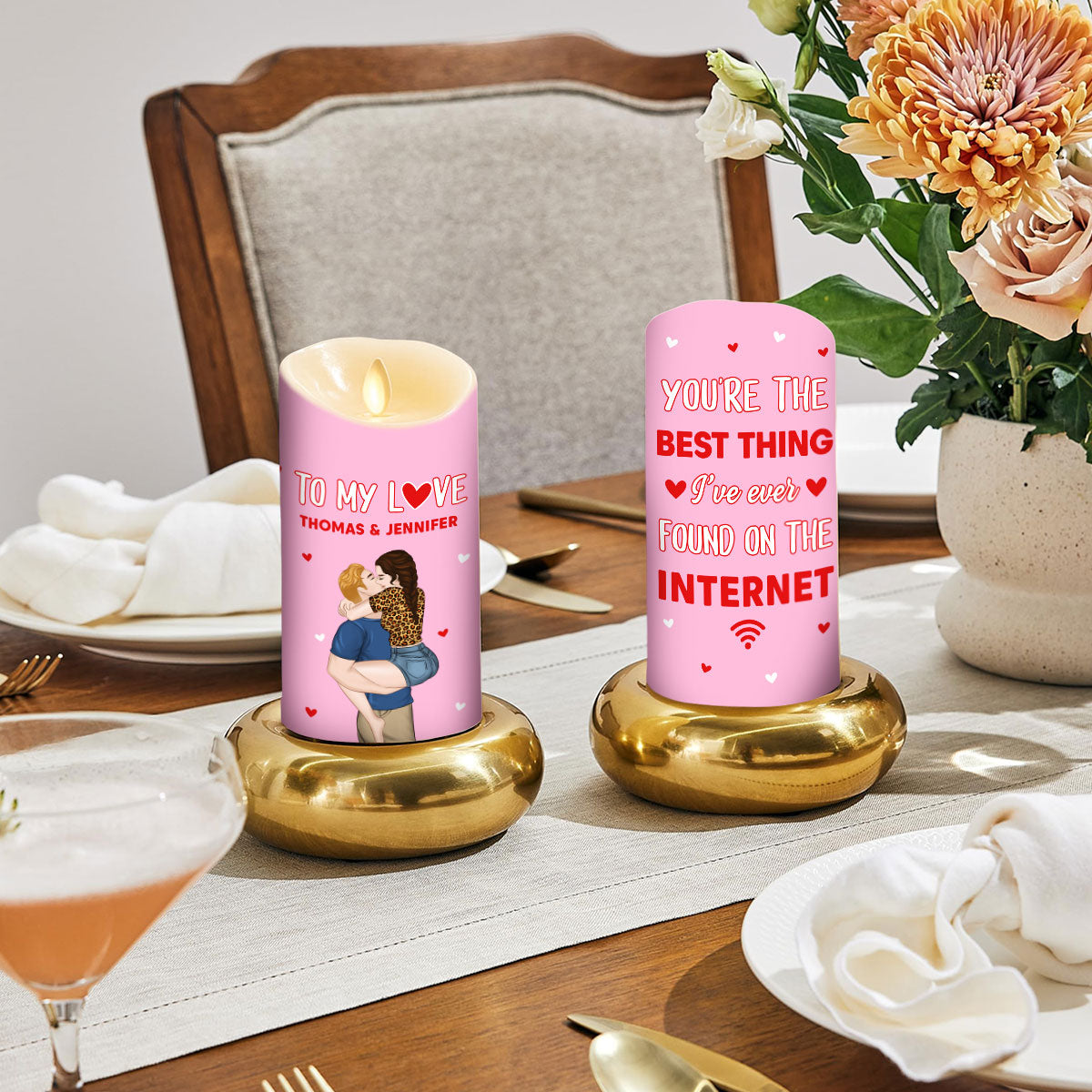 The Best Thing On The Internet - Personalized LED Candle