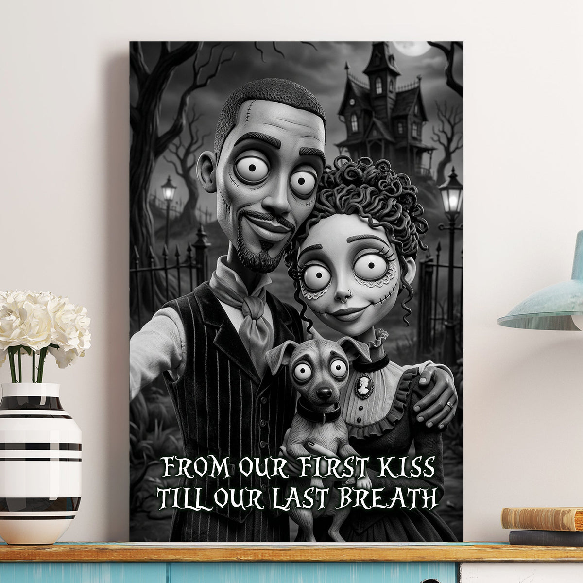 Til Death Do Us Part Gothic Portrait Poster