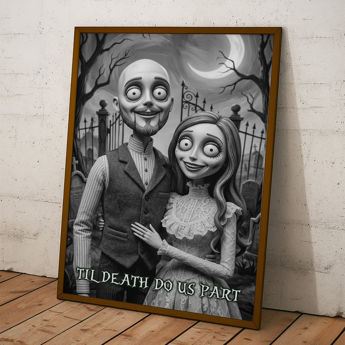 Til Death Do Us Part Gothic Portrait Poster