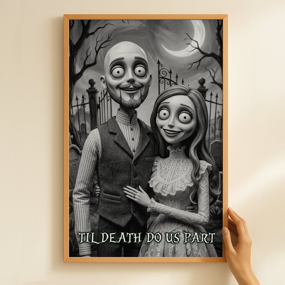 Til Death Do Us Part Gothic Portrait Poster