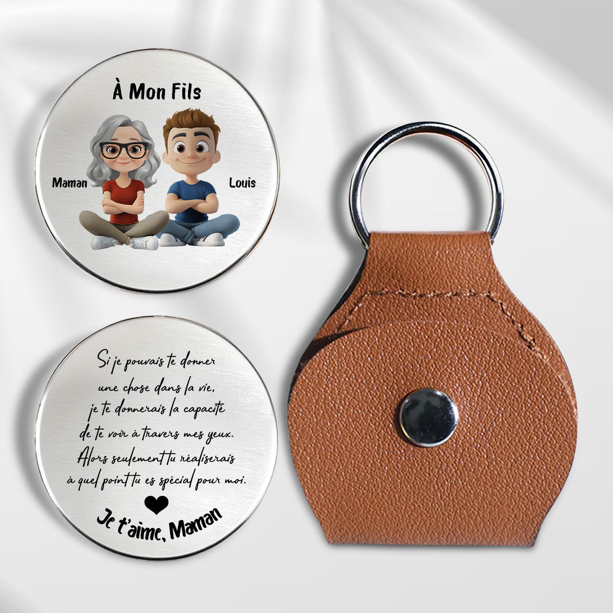 Tu Es Spécial - Personalized Pocket Hug - Christmas Gift For Son