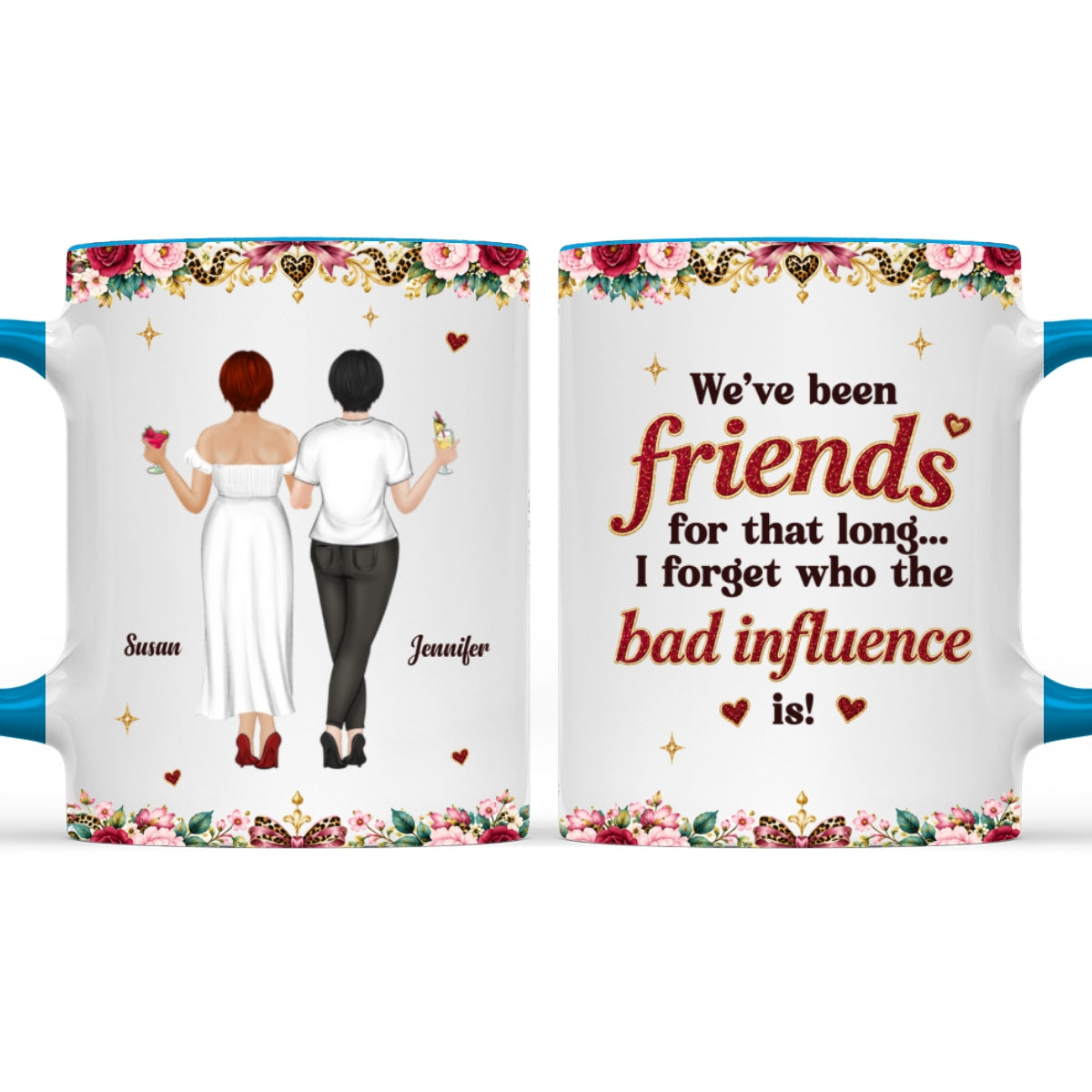 Just Because - Personalized Accent Mug - Blue