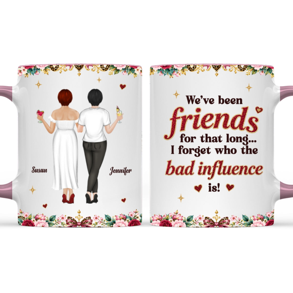 Just Because - Personalized Accent Mug - Pink