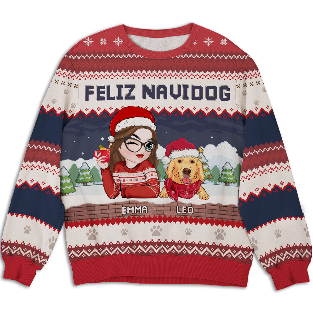 Navidog - Personalized All-Over-Print Sweatshirt