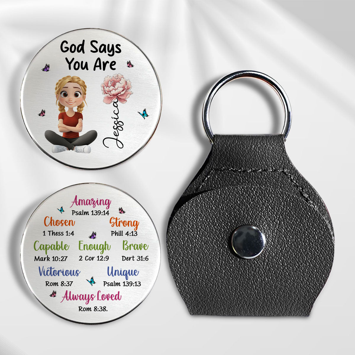 God Says You Are - Personalized Pocket Hug - Christmas Gift For Daughter