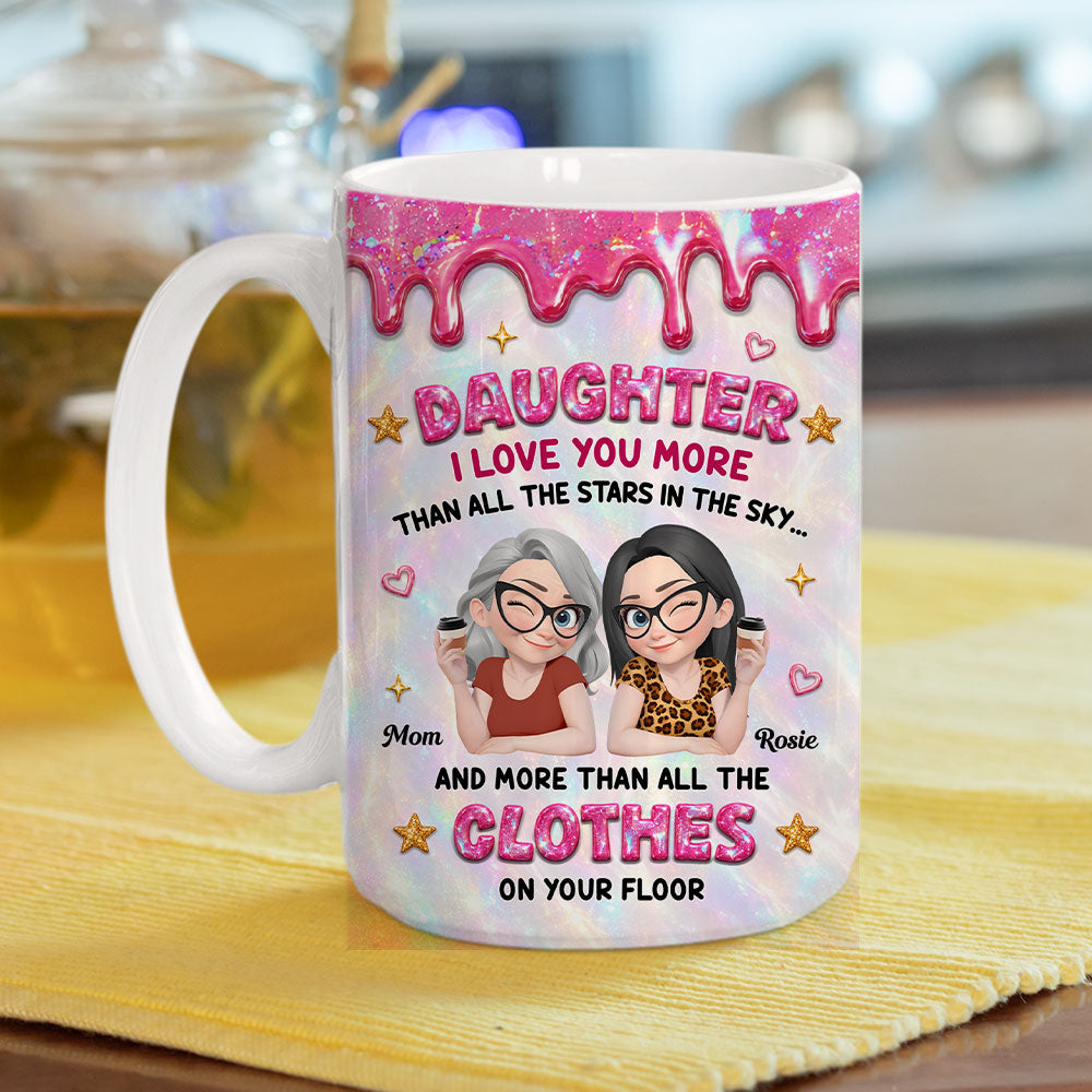 Endless Love For My Daughter personalized coffee mug