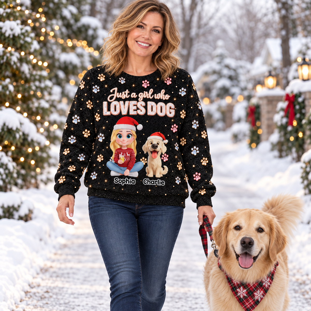 Christmas Lover - Personalized All-Over-Print Sweatshirt