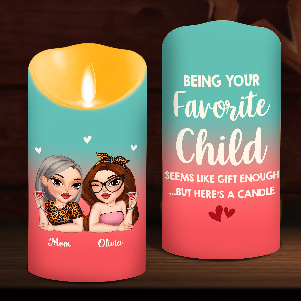 Seems Like Gift Enough - Personalized LED Candle