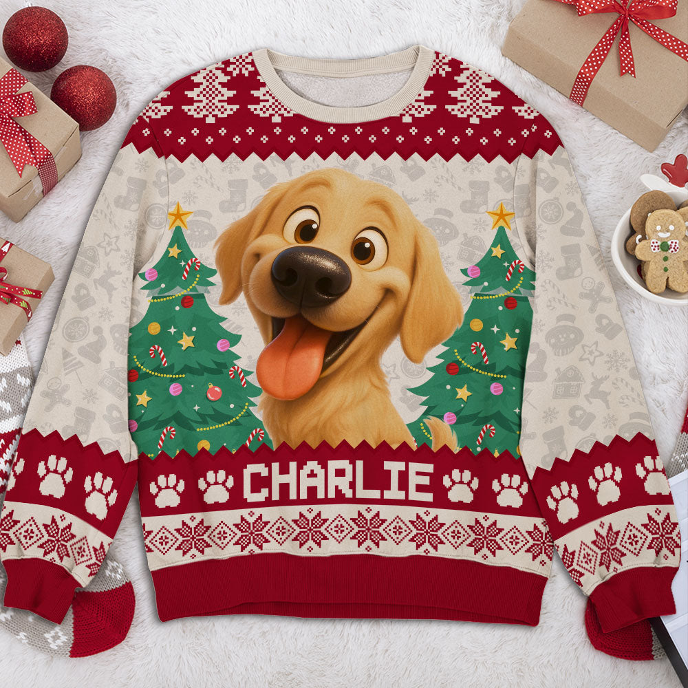 Santa Is Coming - Personalized All-Over-Print Sweatshirt