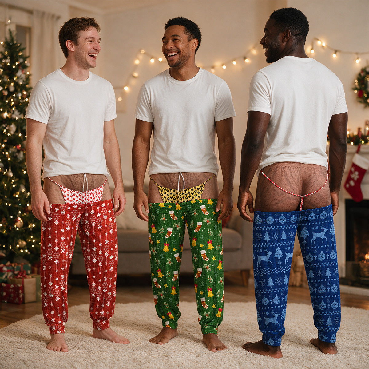 Funny Christmas Warm - Personalized Sweatpants