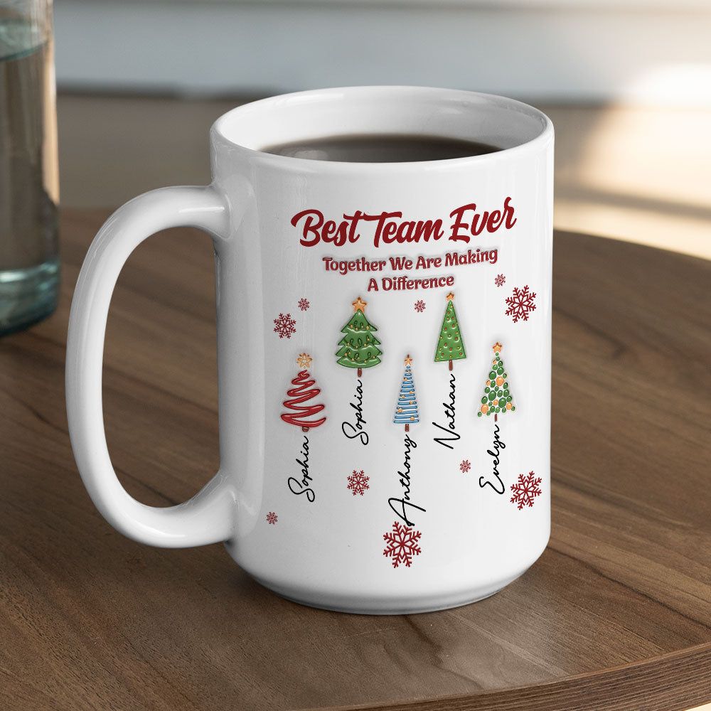 Best Team Ever Coworkers personalized coffee mug