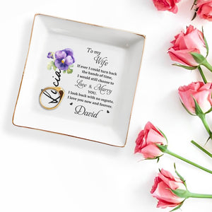 Simple Reminder To Care For Your Beloved Jewelry - Personalized Custom Jewelry Dish - WIF011_SCRD
