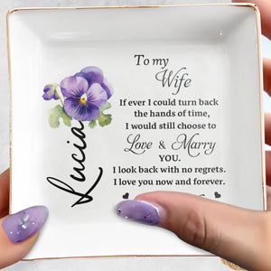 Simple Reminder To Care For Your Beloved Jewelry - Personalized Custom Jewelry Dish - WIF011_SCRD