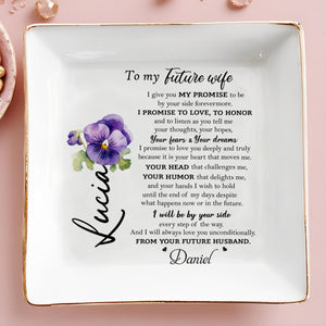 Keep Your Treasures Safe And Cherished Jewelry Dish - Personalized Custom Jewelry Dish - WIF014_SCRD
