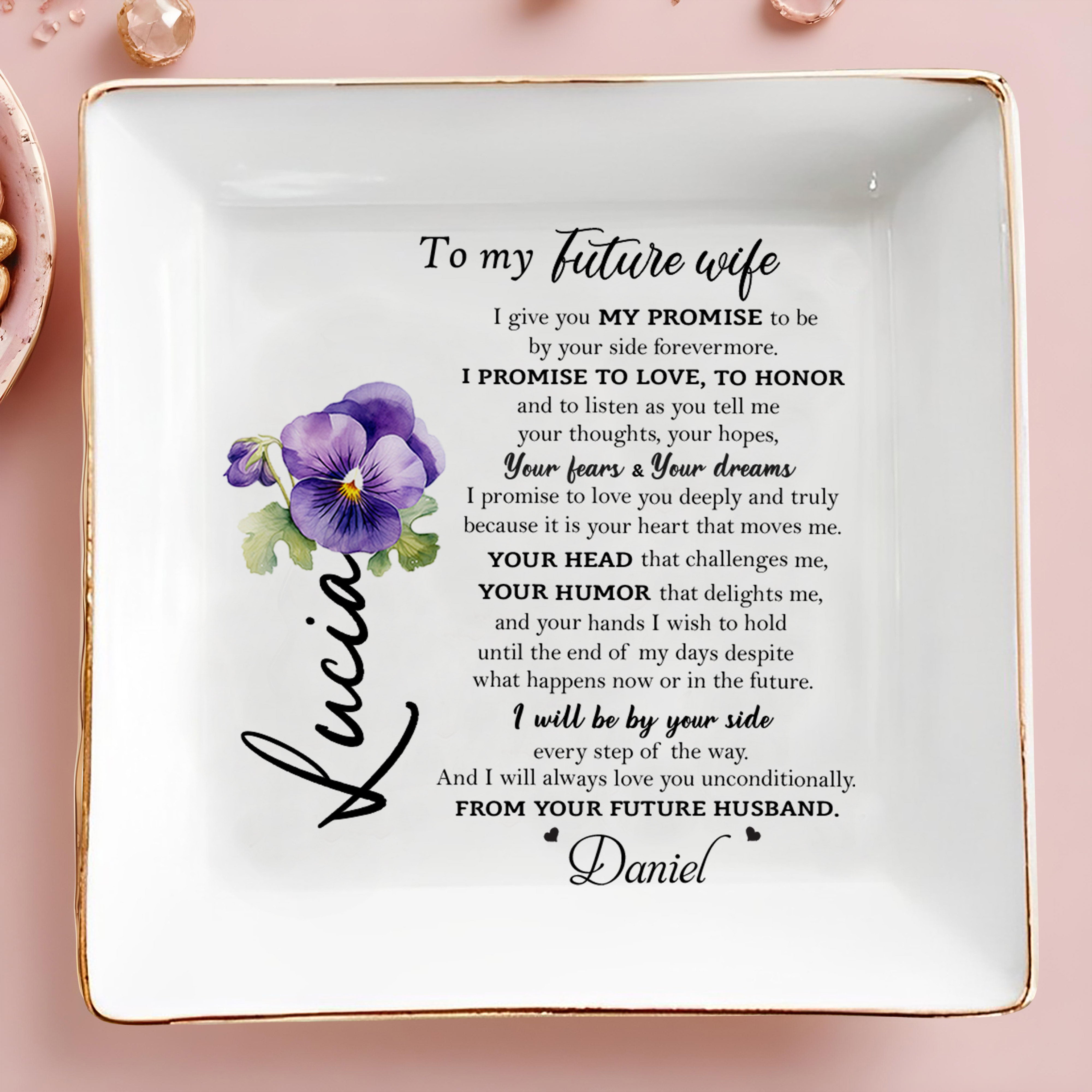 Keep Your Treasures Safe And Cherished Jewelry Dish - Personalized Custom Jewelry Dish - WIF014_SCRD