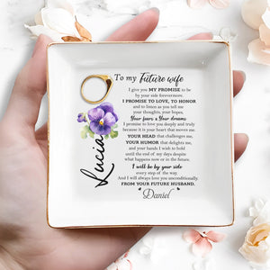 Keep Your Treasures Safe And Cherished Jewelry Dish - Personalized Custom Jewelry Dish - WIF014_SCRD