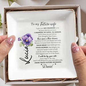Keep Your Treasures Safe And Cherished Jewelry Dish - Personalized Custom Jewelry Dish - WIF014_SCRD