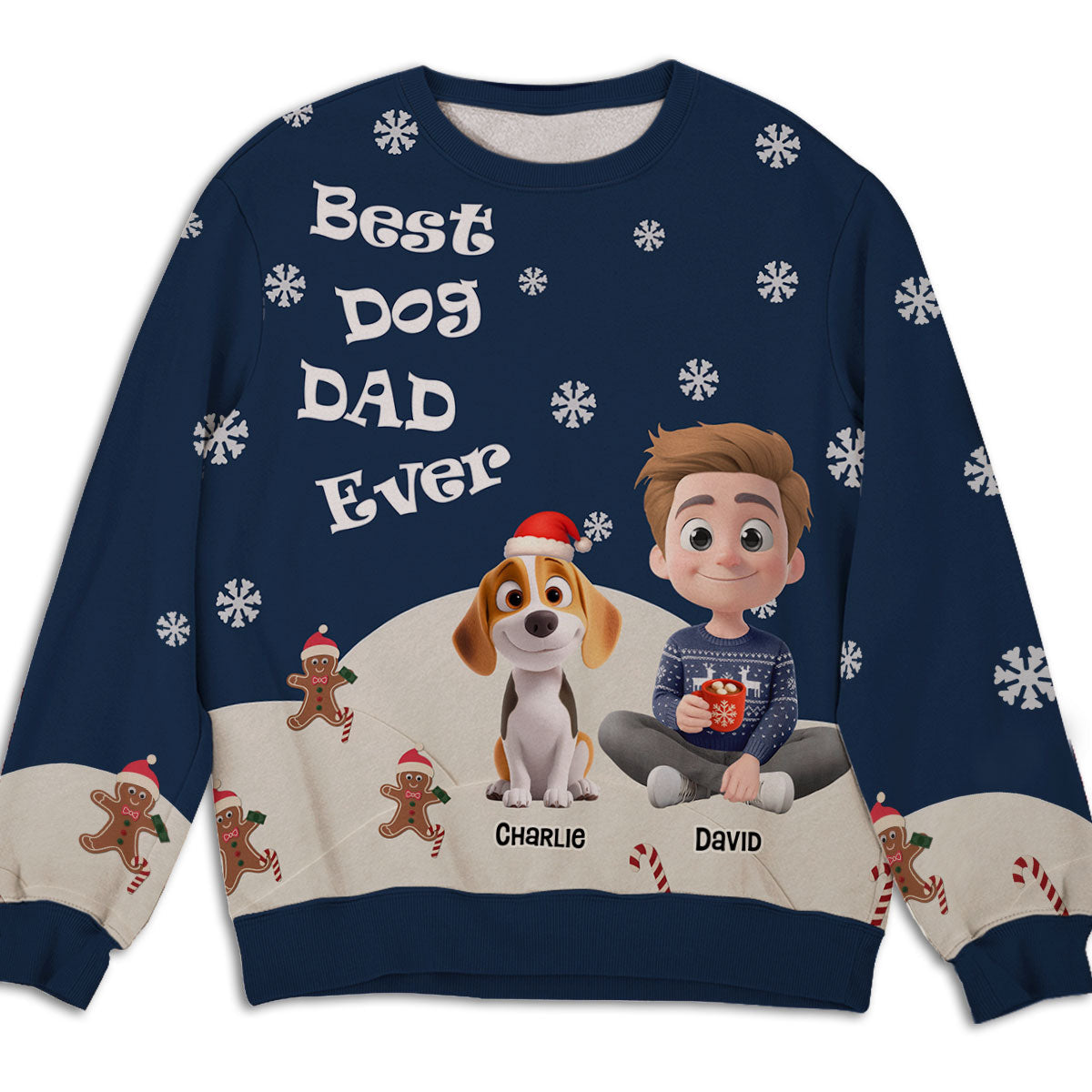 This Is How I Show My Dog - Personalized All-Over-Print Sweatshirt