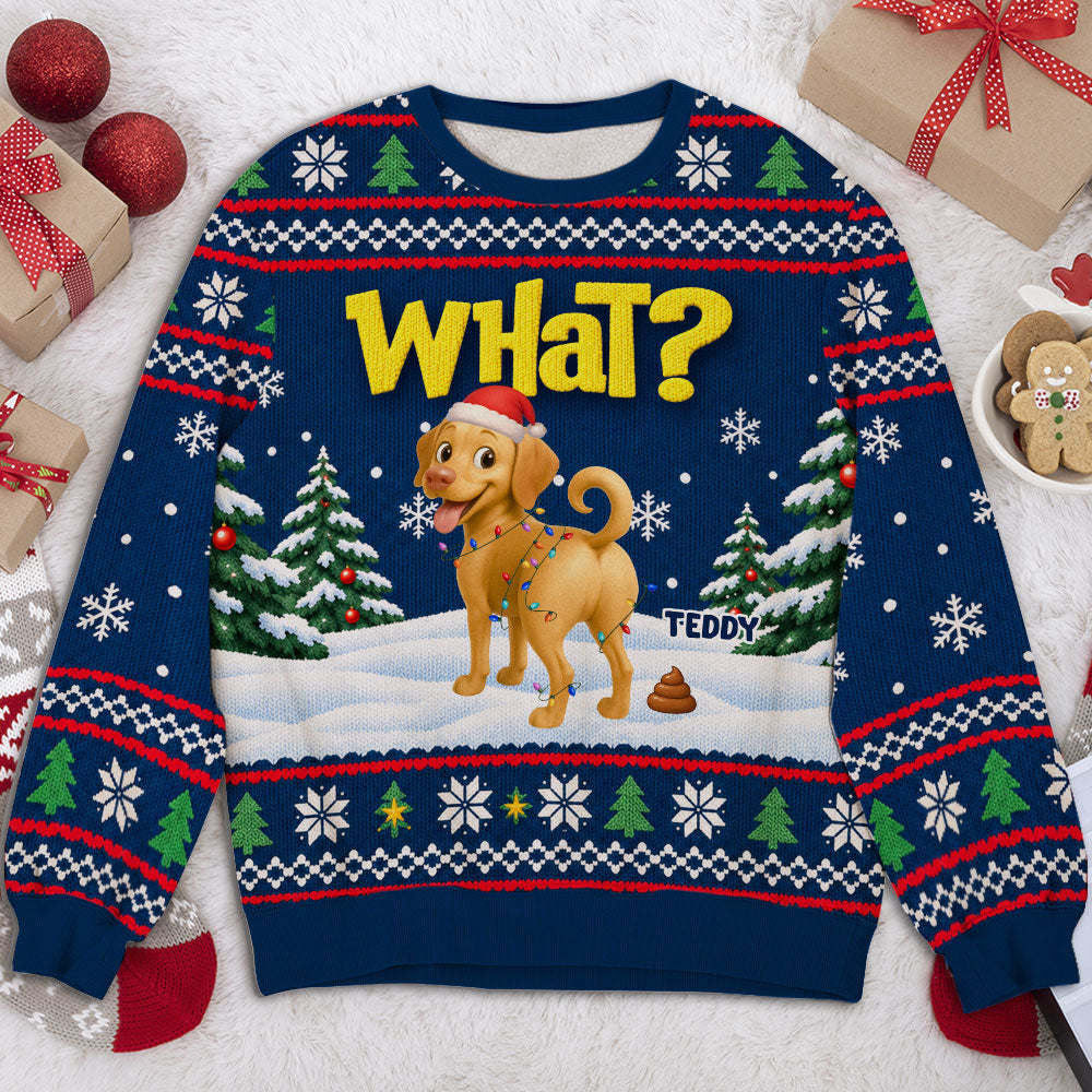What The Fluff - Personalized All-Over-Print Sweatshirt