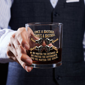 Soulmate Best Friend personalized whiskey glass