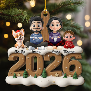 From Next Year Onwards - Personalized 3D Effect Wood Ornament