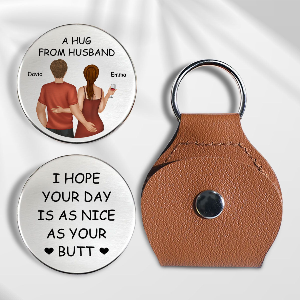 I Hope Your Day Is Nice - Personalized Pocket Hug - Christmas Gift For Wife