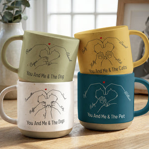You And Me & The Dogs, Cats, Fur-Babies - Personalized Mug — 2