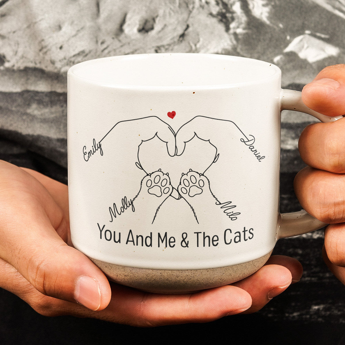 You And Me & The Dogs, Cats, Fur-Babies - Personalized Mug — 4