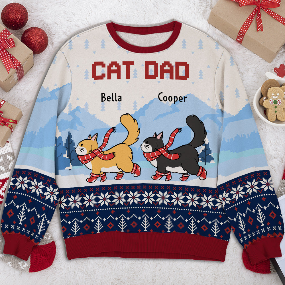 Scratch You Till End - Personalized All-Over-Print Sweatshirt - Christmas Gift For Dad