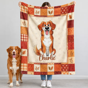 Spooky Pet Lover Personalized Fleece Blanket