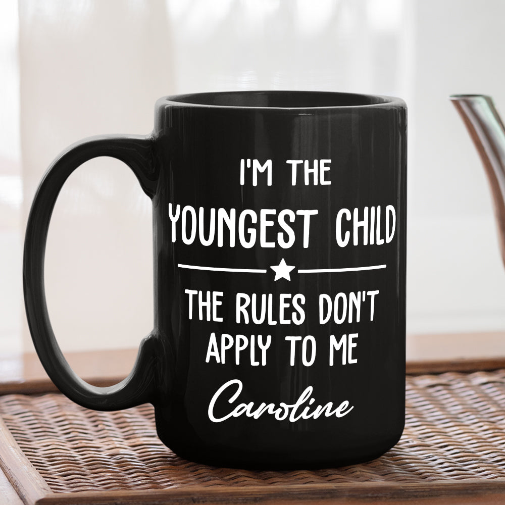 Birth Order Says It All personalized coffee mug