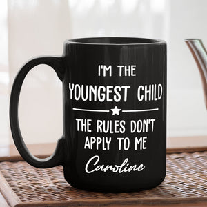 Birth Order Says It All personalized coffee mug