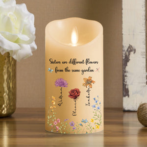 Flowers Friends - Personalized LED Candle