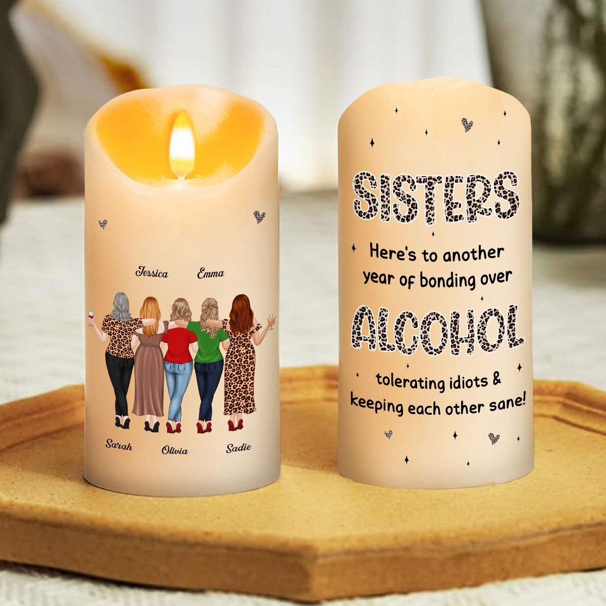 Alcohol Tolerating personalized LED candle