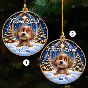 Angel Paws personalized acrylic ornament 2 pcs