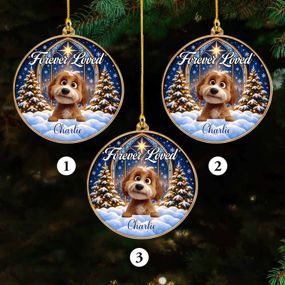 Angel Paws personalized acrylic ornament 3 pcs