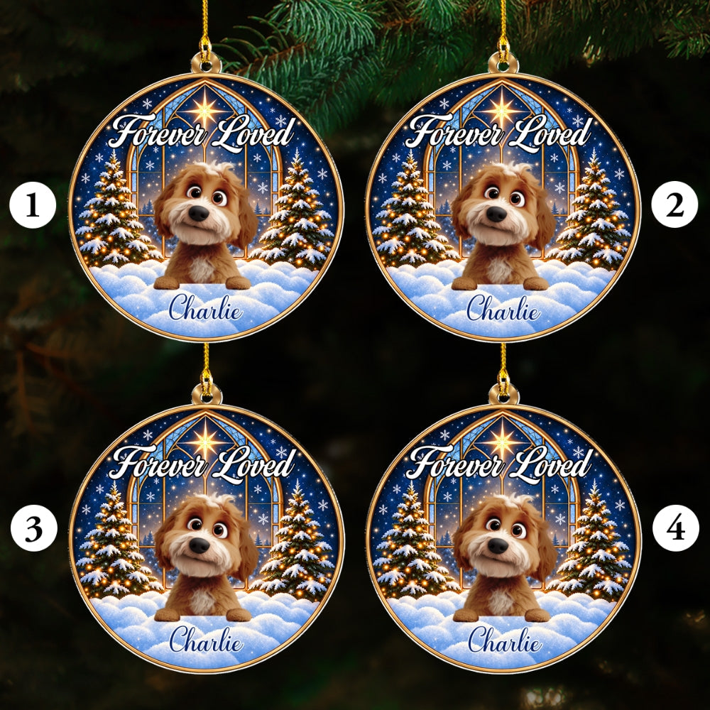 Angel Paws personalized acrylic ornament 4 pcs